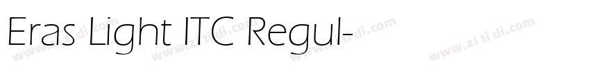 Eras Light ITC Regul字体转换
